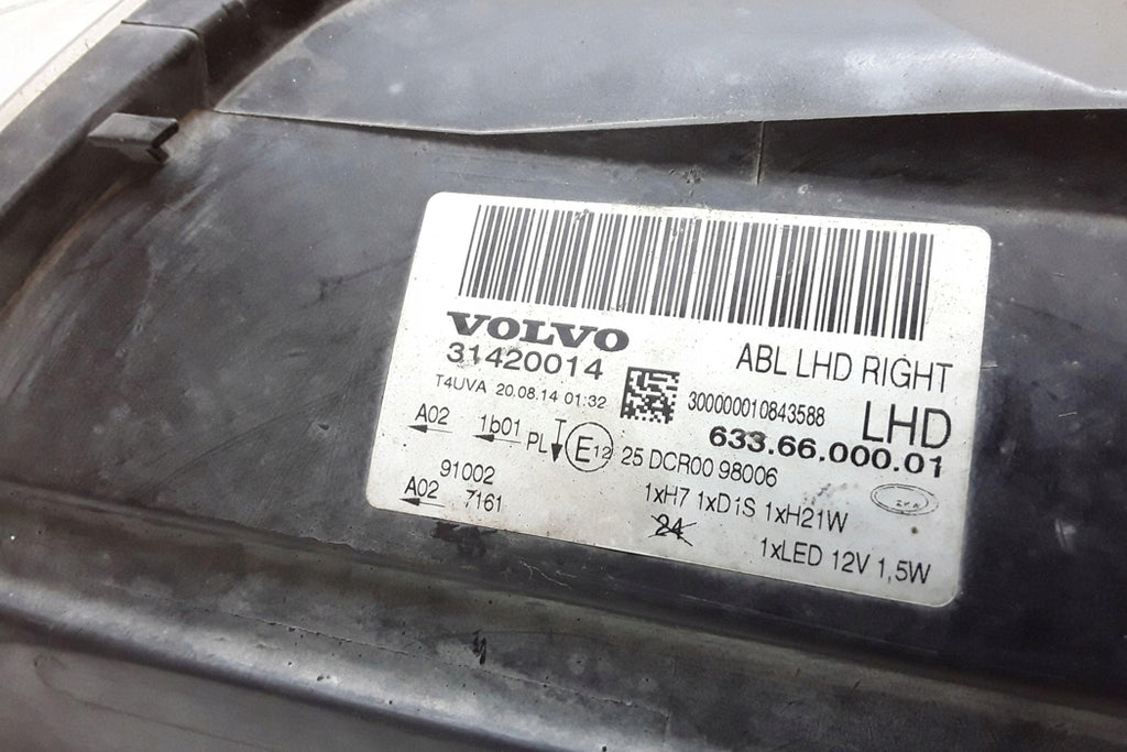 Frontscheinwerfer Volvo Xc70 V70 II S80 I 31420014 Ein Stück (Rechts oder Links)