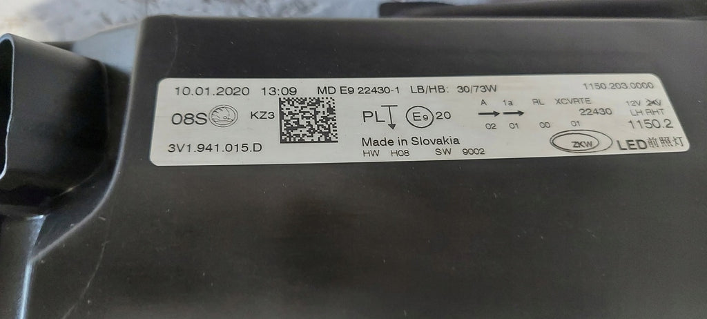 Frontscheinwerfer Skoda Superb III 3V1941015D LED Ein Stück (Rechts oder Links)