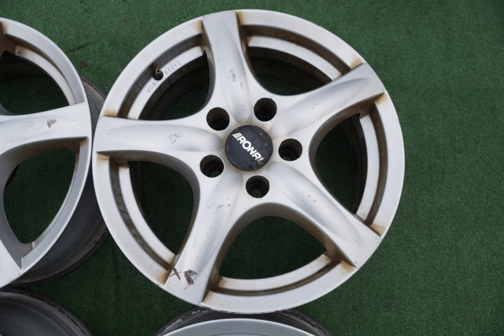 4x Alufelge 16 Zoll 6.5" 5x112 35ET Glanz Silber Audi Alhambra I Sharan FEL9799827011kw