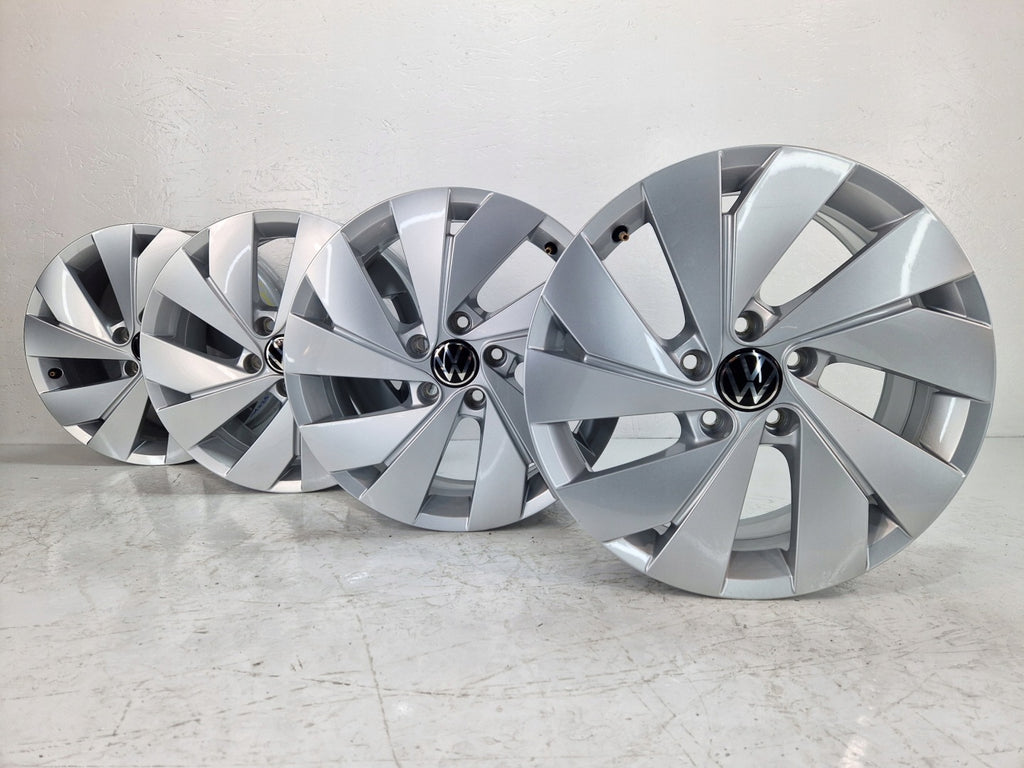 4x Alufelge 17 Zoll 6.5" 5x112 46ET Glanz Silber 5H0601025B- VW I Rim Wheel FEL1000916878ib