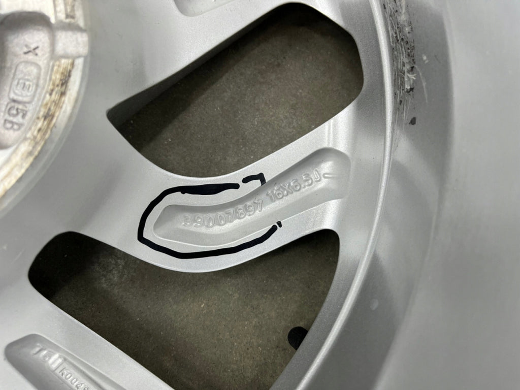 1x Alufelge 16 Zoll 6.5" 4x108 20ET Glanz Silber 39007897 Opel Rim Wheel FEL1300965761jf