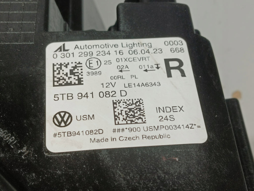 Frontscheinwerfer VW Touran 5TB941036 8708299000 LED Rechts Headlight SCH3097747748xc