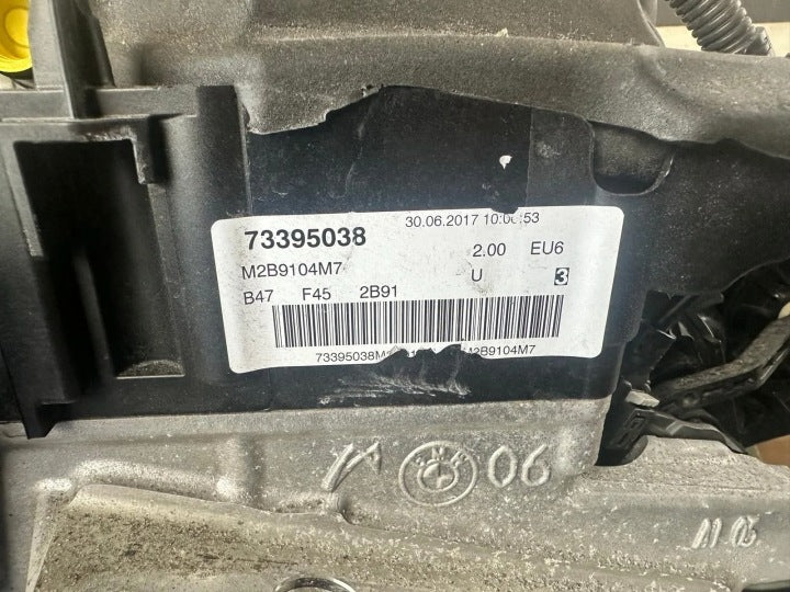 Motor BMW F45 B47 50TKm 2017 Diesel Engine Komplett MOT1231036464tw