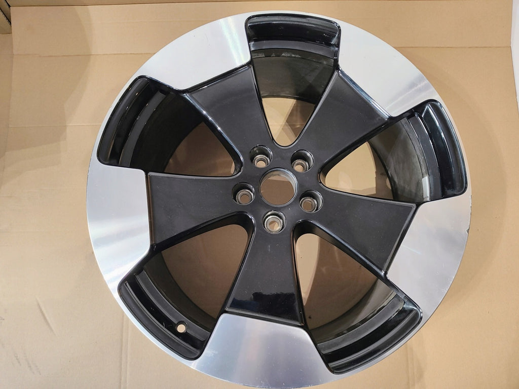 1x Alufelge 21 Zoll 10.0" 5x112 53ET Glanz Schwarz 1T3601025S VW 1t3 Rim Wheel FEL8663993015lz