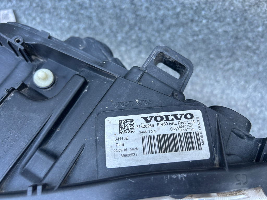 Frontscheinwerfer Volvo S60 II V60 I 31420269 Links Scheinwerfer Headlight SCH6746324224of