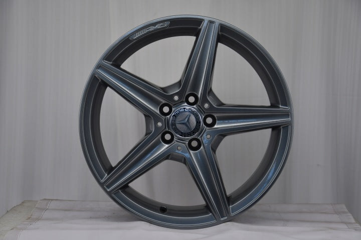 4x Alufelge 18 Zoll 7.5" 5x112 44ET Glanz Grau A2054011100 Mercedes-Benz A205 Mg FEL2722780360gw