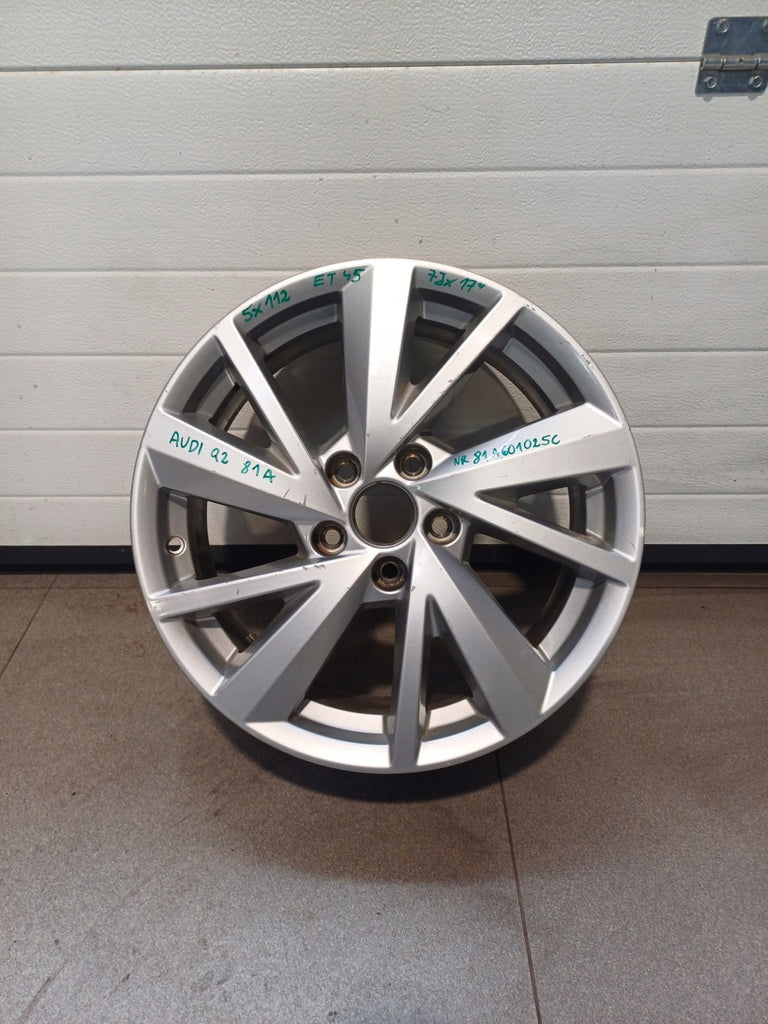 1x Alufelge 17 Zoll 7.0" 5x112 45ET 81A601025C Audi Q2 Rim Wheel FEL9747251150ge