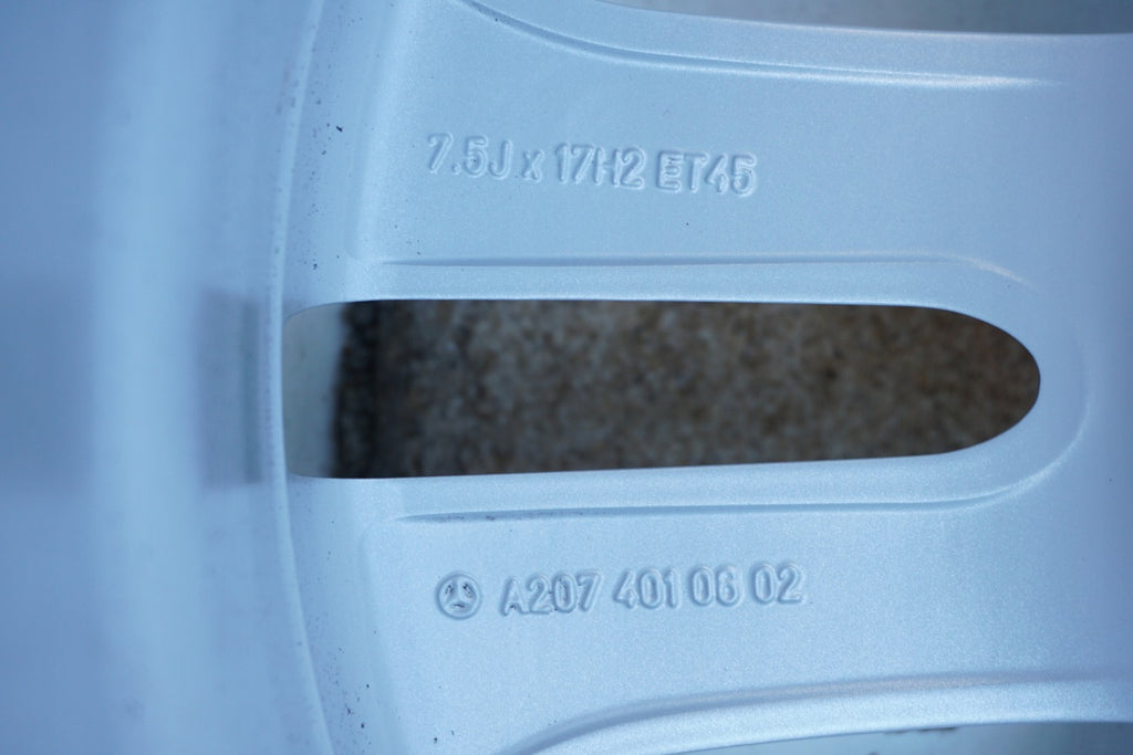 4x Alufelge 17 Zoll 7.5" 5x112 45ET Glanz Silber A2074010602 Mercedes-Benz FEL7935654287dg