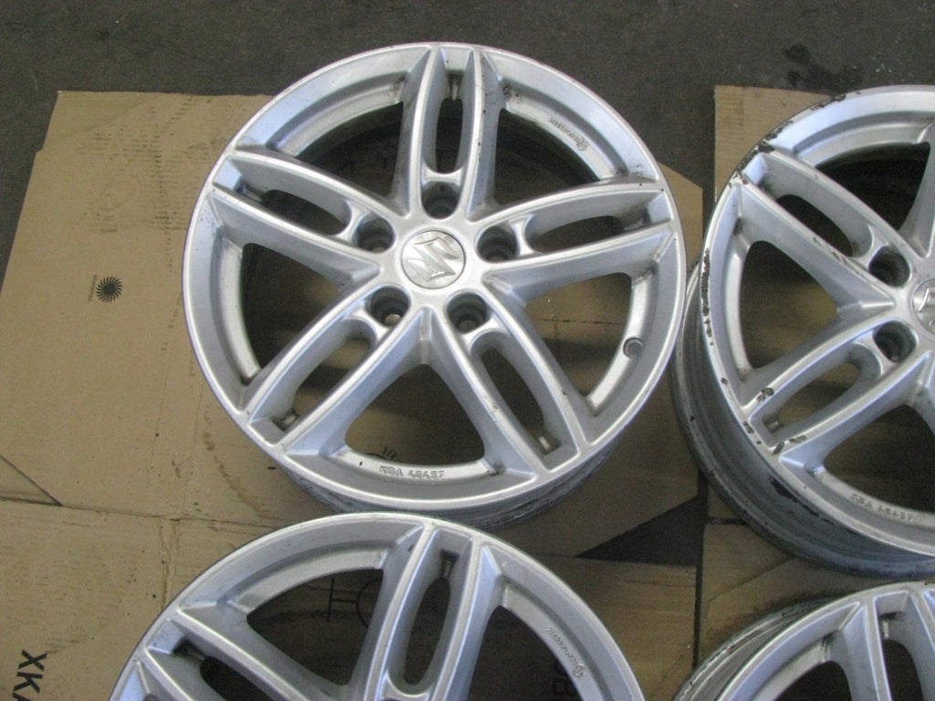 4x Alufelge 16 Zoll 6.5" 5x114.3 40ET Glanz Silber KBA48457 Nissan I Rim Wheel FEL3450940729go