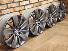 Laden Sie das Bild in den Galerie-Viewer, 4x Alufelge 16 Zoll 6.5" 5x112 33ET Glanz Grau VW Sharan Rim Wheel FEL1255411742fl