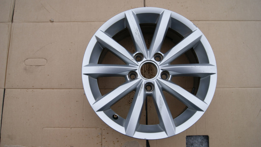 1x Alufelge 16 Zoll 6.5" 5x112 46ET Glanz Silber 5G0601025BQ VW Golf I Rim Wheel FEL2321535584pb