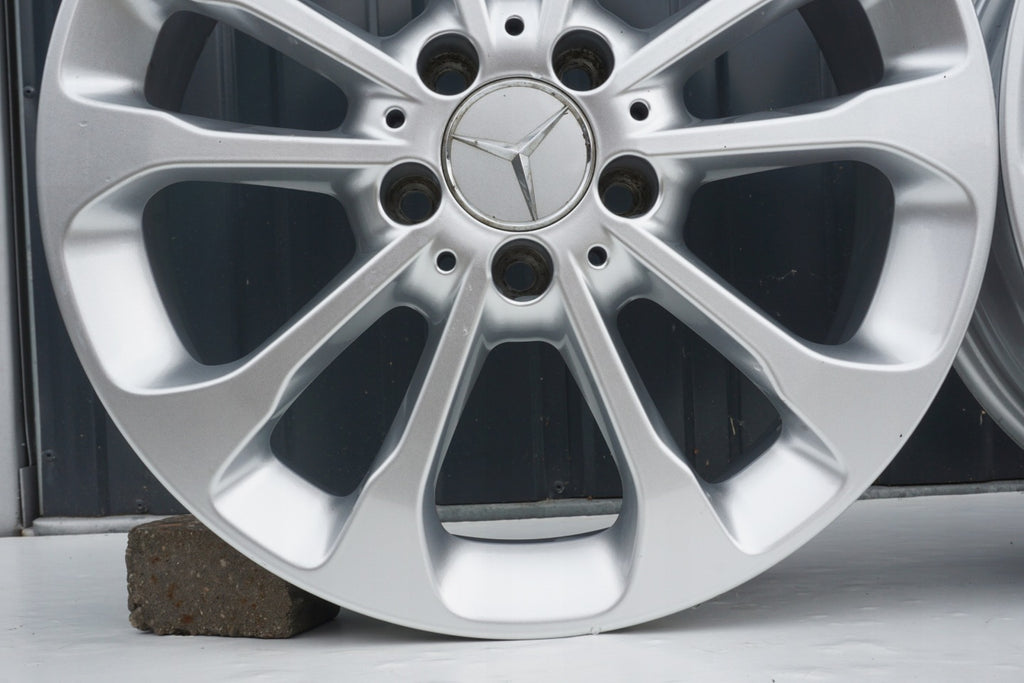 4x Alufelge 17 Zoll 6.5" 5x112 38ET Silber A1564011700 Mercedes-Benz Rim Wheel FEL9341666349tq