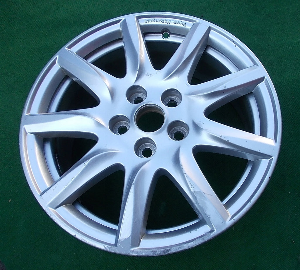 1x Alufelge 17 Zoll 7.0" 5x114.3 45ET Glanz Silber PZ406-T067C Toyota Rim Wheel