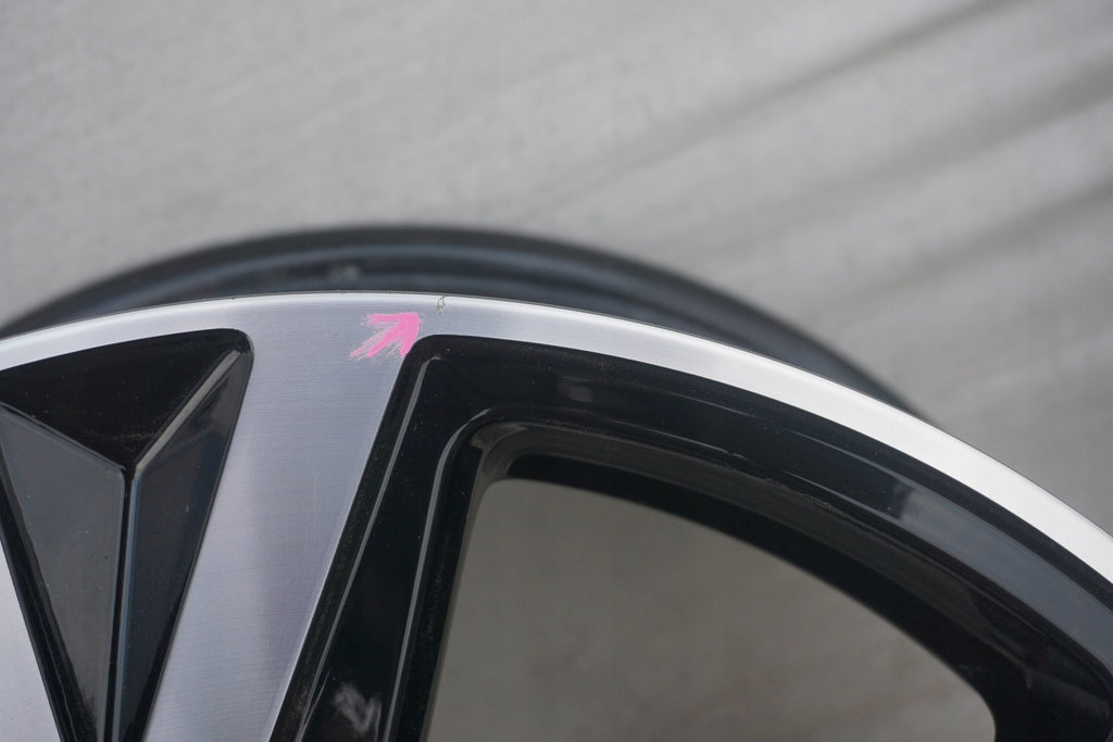 1x Alufelge 16 Zoll 6.0" 5x100 50ET Glanz Schwarz CMS1461-6 Toyota Yaris FEL7620614004tl