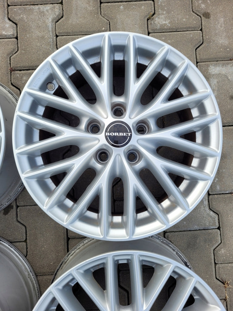 4x Alufelge 16 Zoll 7.0" 5x112 38ET Silber 8103702 Rim Wheel FEL7204241420oh