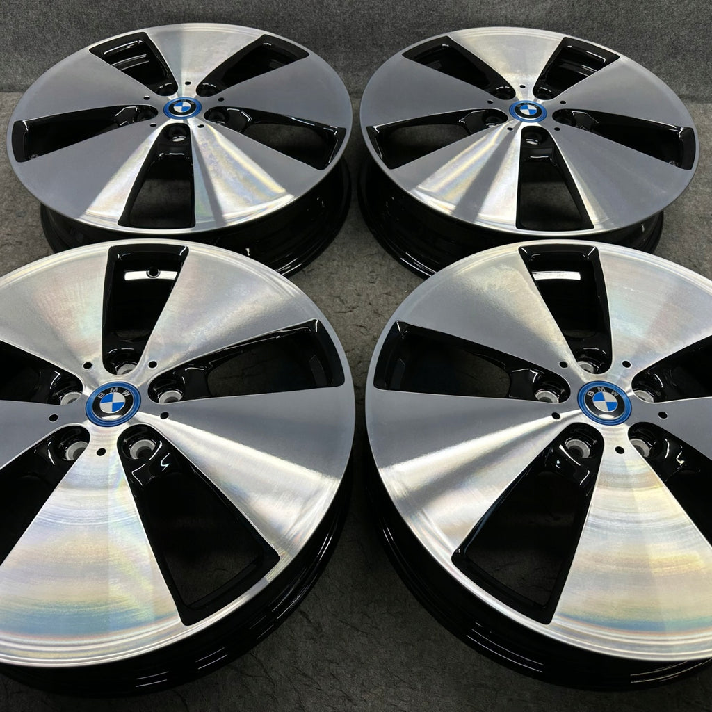 4x Alufelge 19 Zoll 5.0" 5x112 43ET Glanz Silber 6852053 BMW I3 I01 Rim Wheel FEL3743574800ll