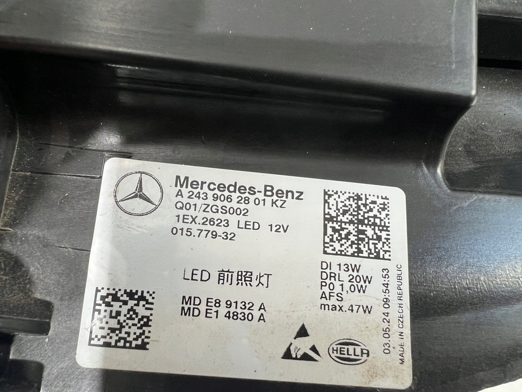 Frontscheinwerfer Mercedes-Benz Eqa Eqb A2439062801 Full LED Rechts Headlight SCH9248505051tp
