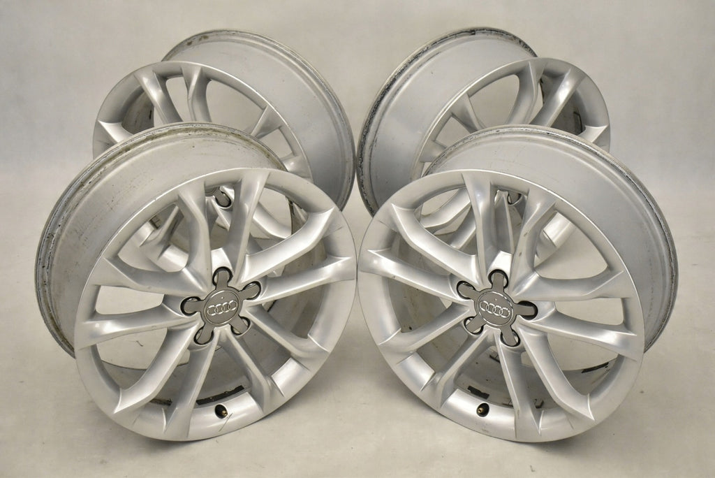 4x Alufelge 18 Zoll 7.0" 5x112 43ET Glanz Silber 8U0601025R Audi Q3 Rim Wheel