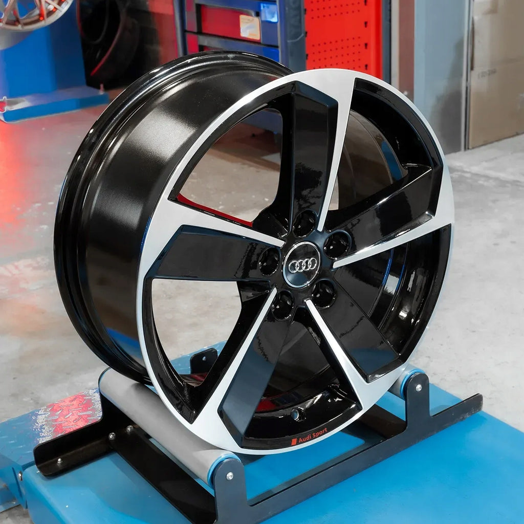 4x Alufelge 18 Zoll 8.0" 5x112 46ET Glanz Schwarz 8V0601025DF Audi Rim Wheel FEL8346742714ss