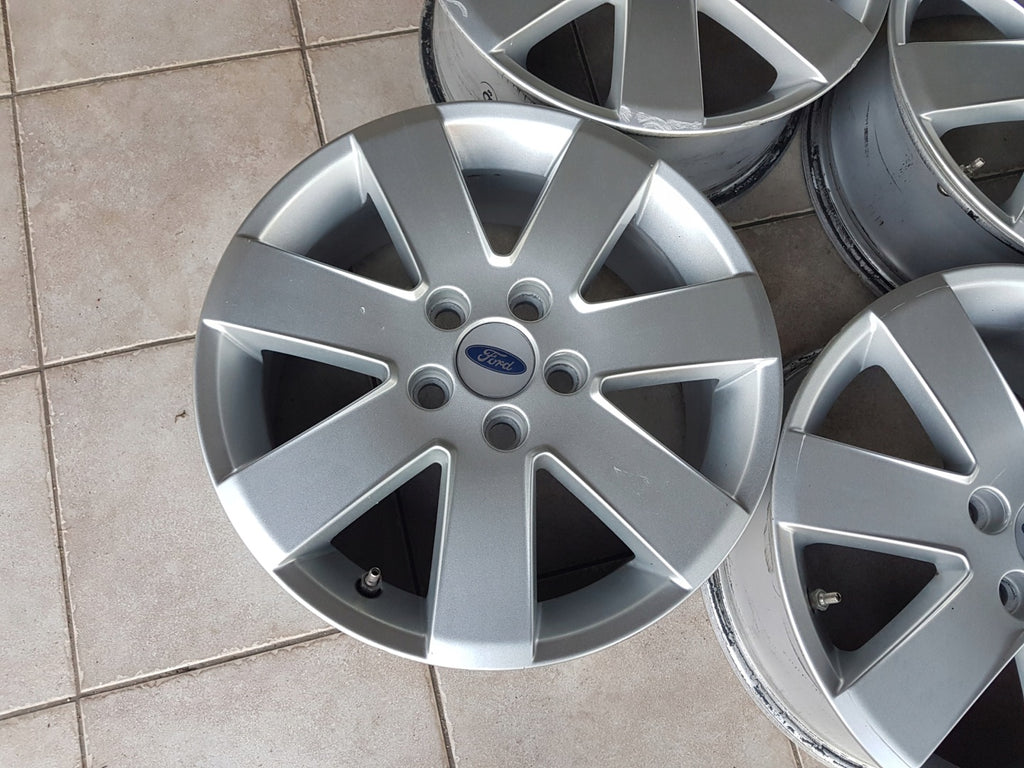 4x Alufelge 16 Zoll 6.5" 5x108 52 5ET Glanz Silber Ford Mondeo I Focus Cmax FEL3466299258wx