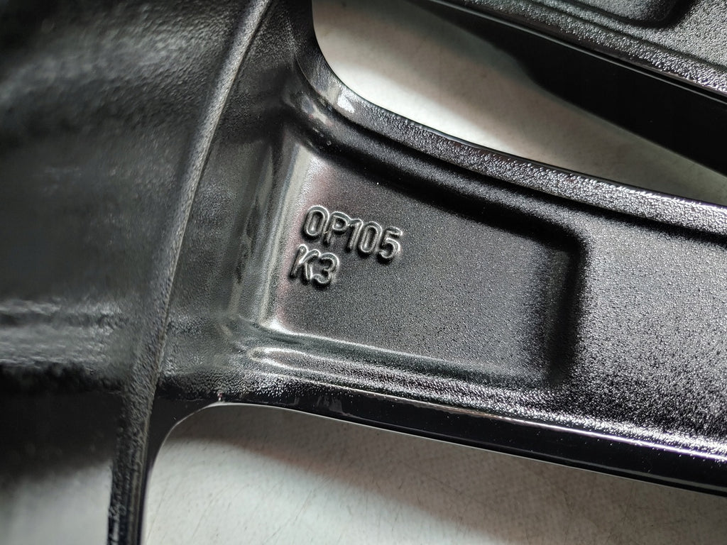 1x Alufelge 18 Zoll 8.5" 5x115 49ET Glanz Schwarz OP105 Opel Insignia Rim Wheel