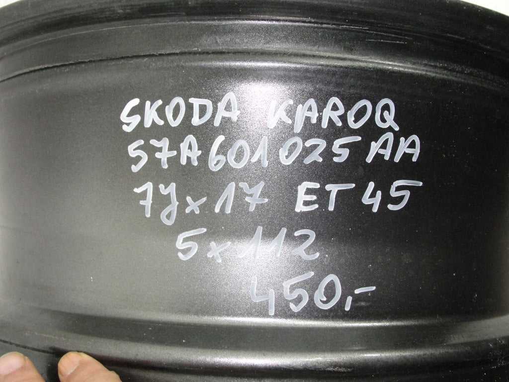 1x Alufelge 17 Zoll 7.0" 5x112 45ET Glanz 57A601025AA Mg Karoq Rim Wheel FEL1113085207xx