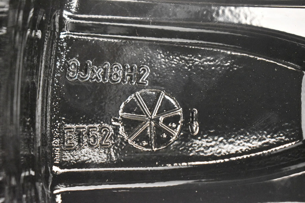 4x Alufelge 18 Zoll 9.0" 5x112 52ET Glanz Schwarz 8J0601025M Audi Rim Wheel