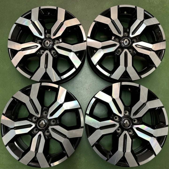 4x Alufelge 17 Zoll 6.5" 5x114.3 50ET Glanz Schwarz 403005180R Renault Rim Wheel FEL9395714729jt
