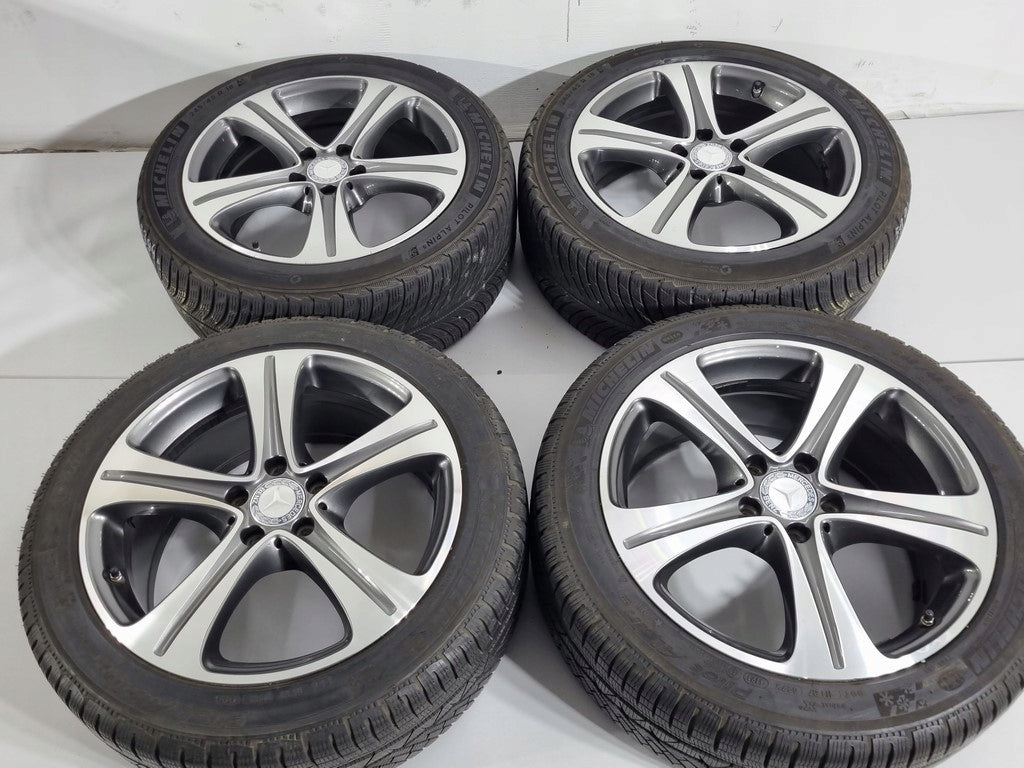 4x Alufelge 18 Zoll 8.0" 5x112 43ET Schwarz A2134011400 Mercedes-Benz Rim Wheel FEL4717754742ug