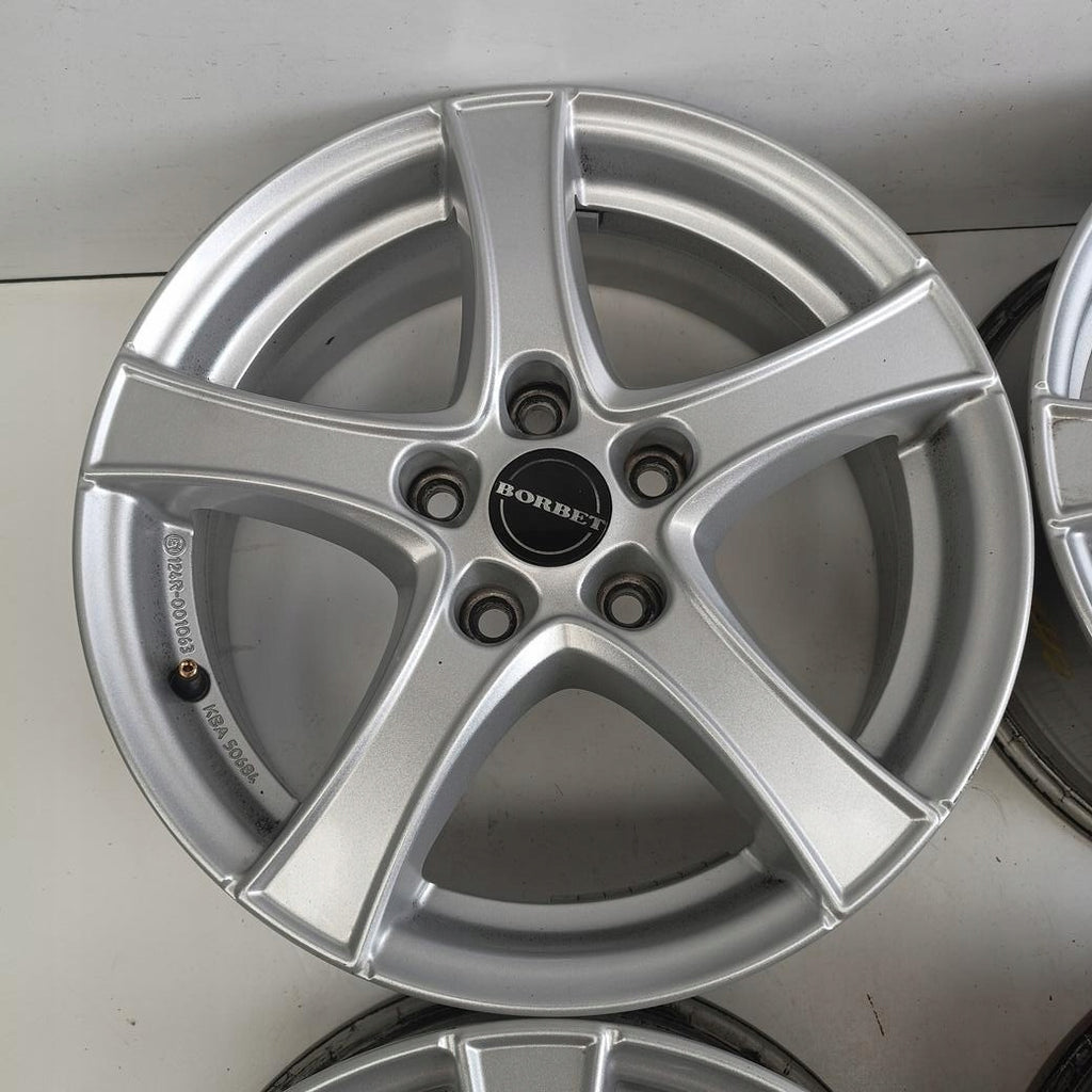 4x Alufelge 16 Zoll 6.0" 5x112 43ET Glanz Silber Audi I Rim Wheel FEL5783479492om