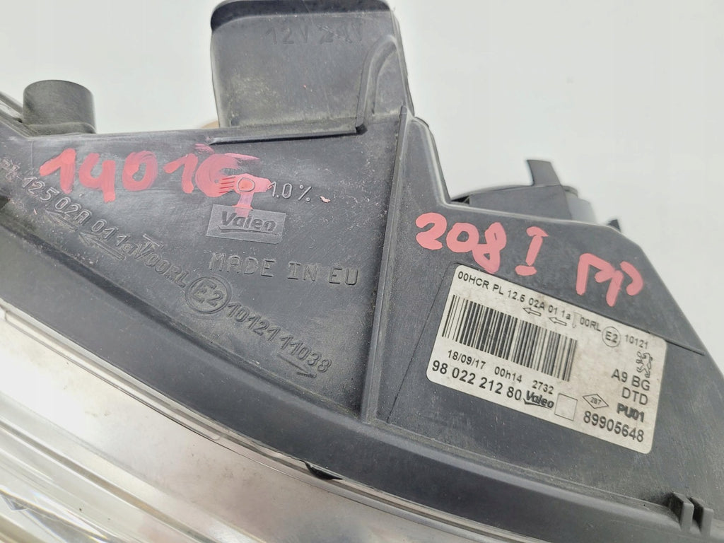 Frontscheinwerfer Peugeot 208 I 9802221280 Rechts Scheinwerfer Headlight SCH7455569264vx