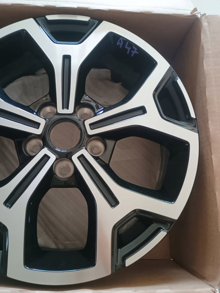 1x Alufelge 17 Zoll 6.5" 5x114.3 50ET Glanz Schwarz 403004905R Dacia Duster FEL6066844376ts
