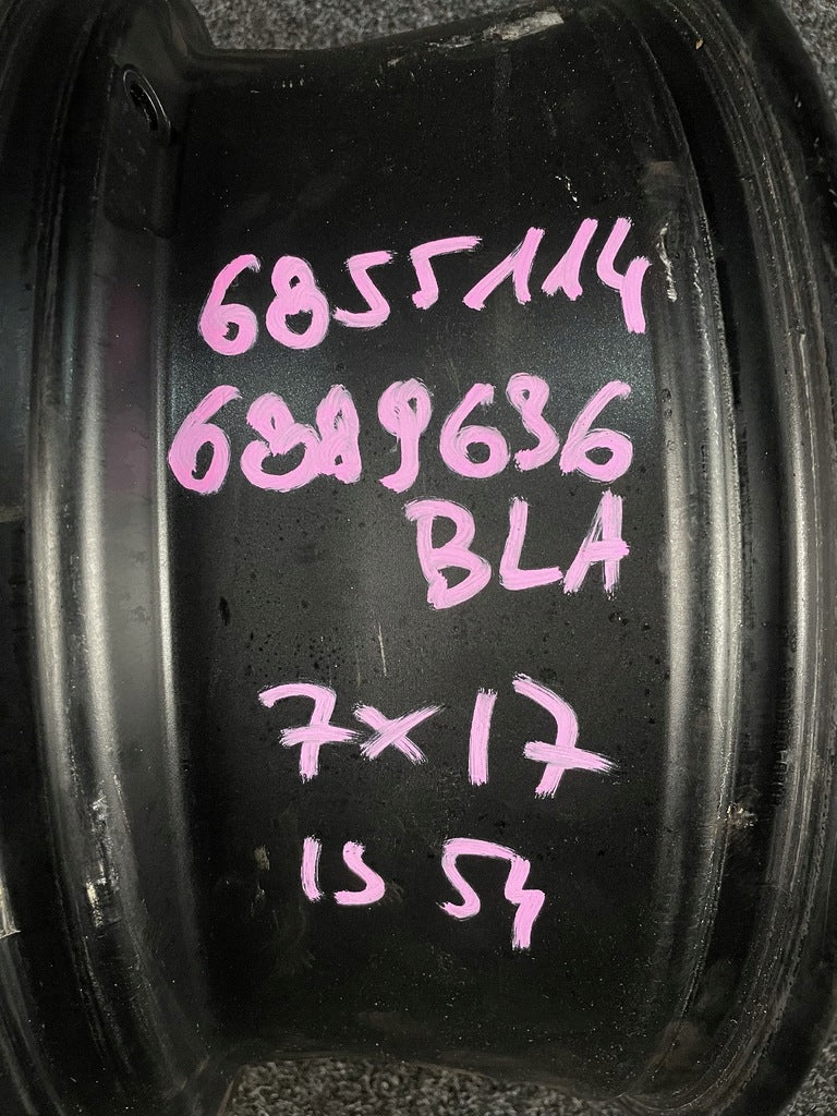 1x Alufelge 17 Zoll 7.0" 5x112 54ET Glanz Schwarz 6889636 Mini F57 F56 F55 FEL7980515532hx