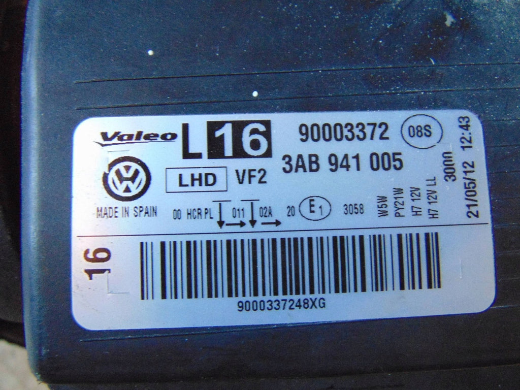 Frontscheinwerfer VW Passat B7 3AB941005 Links Scheinwerfer Headlight SCH5066514449rg