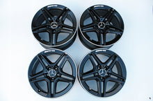 Load image into Gallery viewer, 4x Alufelge 18 Zoll 7.5" 5x112 44ET Matt Schwarz A2054019500 Mercedes-Benz Amg FEL7870386882tp