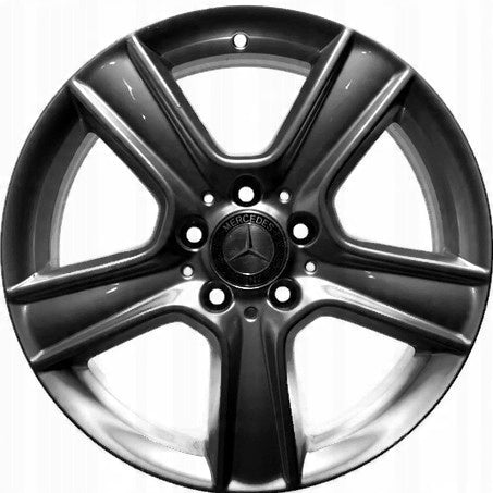 1x Alufelge 17 Zoll 7.5" 5x112 47ET Glanz Silber A2044012702 Mercedes-Benz