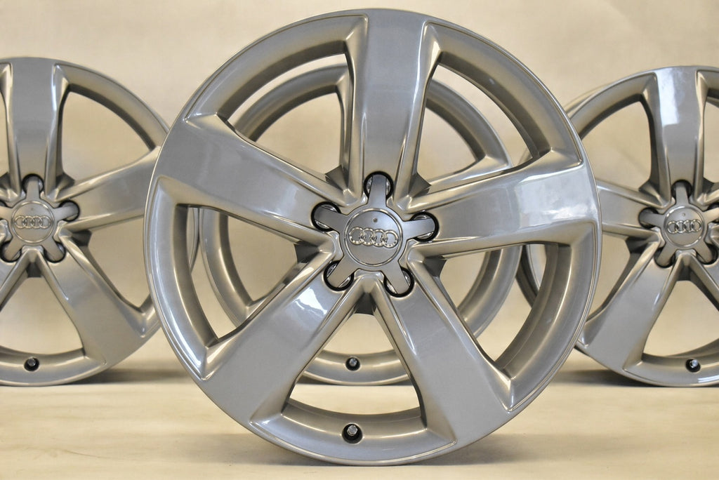 4x Alufelge 18 Zoll 7.5" 5x112 37ET Glanz Grau 4G0601025M Audi A6 C7 Rim Wheel