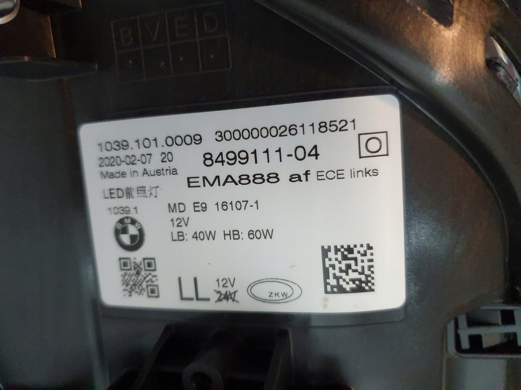 Frontscheinwerfer BMW G31 G30 8499111 8499112 Full LED Rechts oder Links SCH7056148609cy