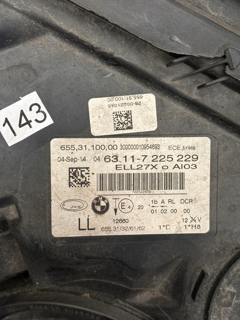 Frontscheinwerfer BMW F01 F02 F04 7225229 Xenon Links Scheinwerfer Headlight SCH7765179593ea