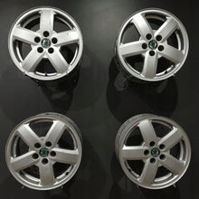 Load image into Gallery viewer, 4x Alufelge 15 Zoll 6.0" 5x100 38ET 1U0601025H Skoda Rapid Rim Wheel FEL5708887715xl