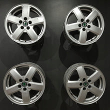 Load image into Gallery viewer, 4x Alufelge 15 Zoll 6.0" 5x100 38ET 1U0601025H Skoda Rapid Rim Wheel FEL5708887715xl