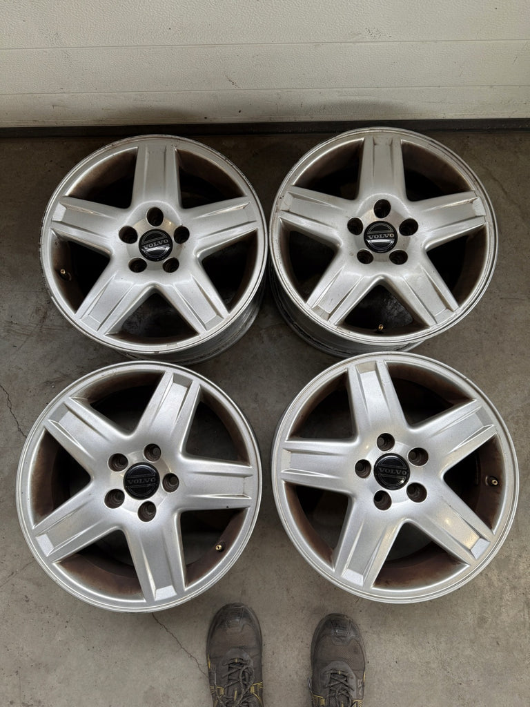 4x Alufelge 16 Zoll 7.0" 5x108 49ET Glanz Silber 30736364 Volvo Rim Wheel FEL3061772186qd