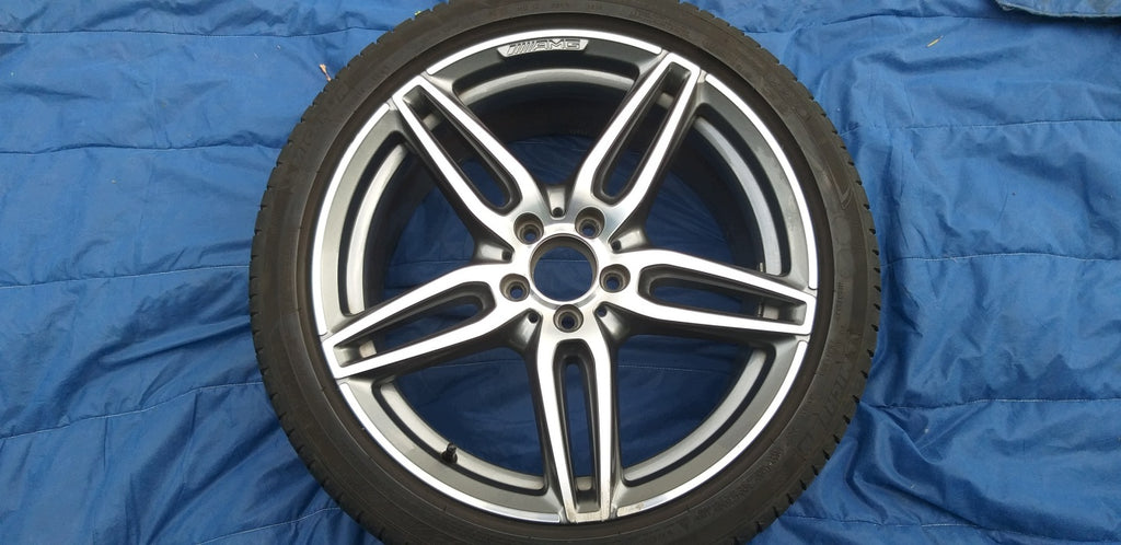 1x Alufelge 19 Zoll 9.0" 5x112 49ET Glanz Silber A2134012100 Mercedes-Benz FEL3590888257pi