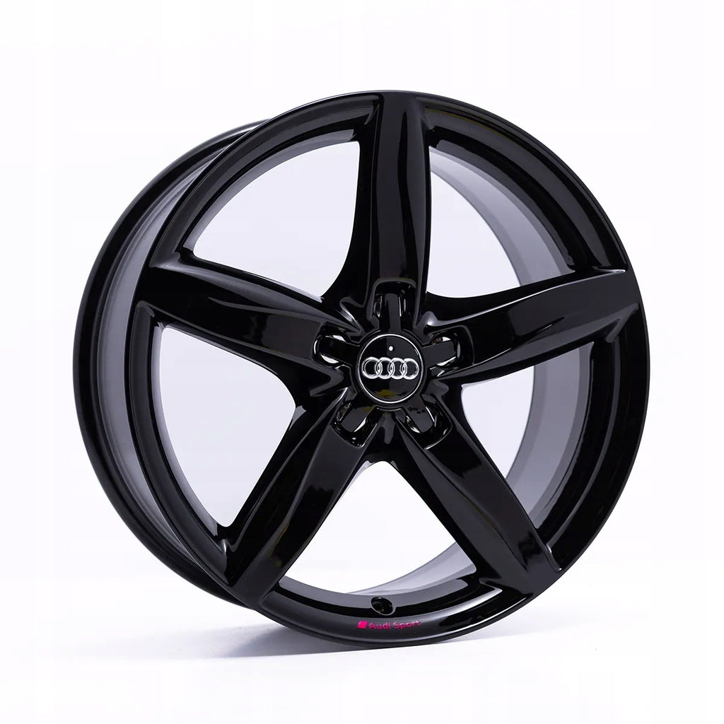 4x Alufelge 18 Zoll 8.0" 5x112 47ET Glanz Schwarz 8K0601025CD Audi Rim Wheel FEL9560992573ea