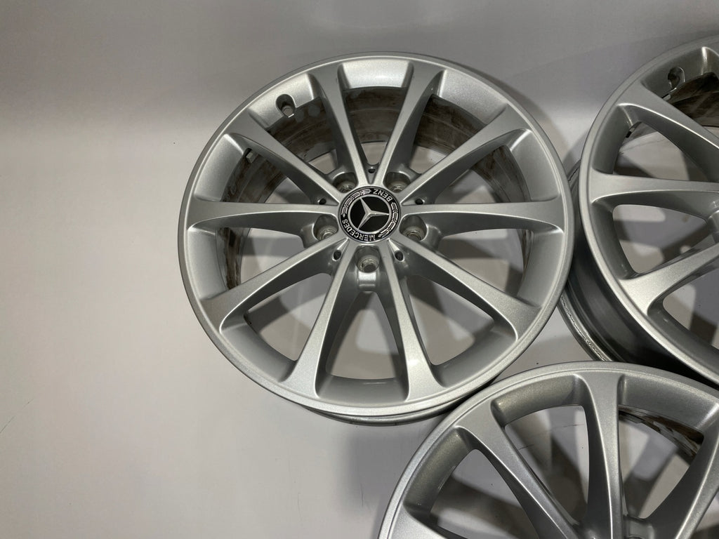 4x Alufelge 17 Zoll 6.5" 5x112 44ET Glanz Silber A1774010300 Mercedes-Benz FEL8802136106eb