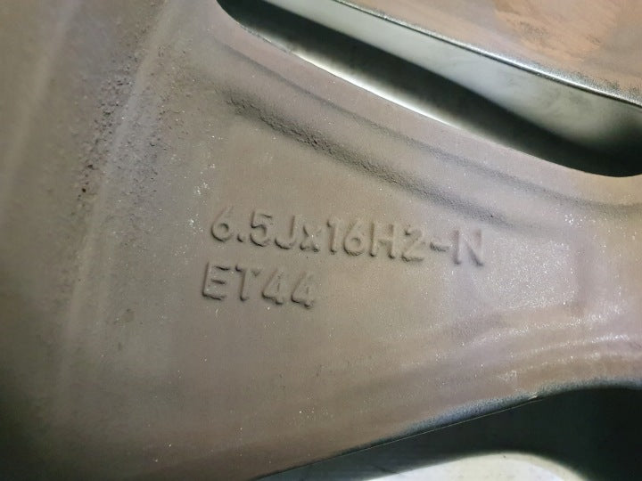 1x Alufelge 16 Zoll 6.5" 5x112 44ET Matt Schwarz A1774010000 Mercedes-Benz FEL4890887374eg