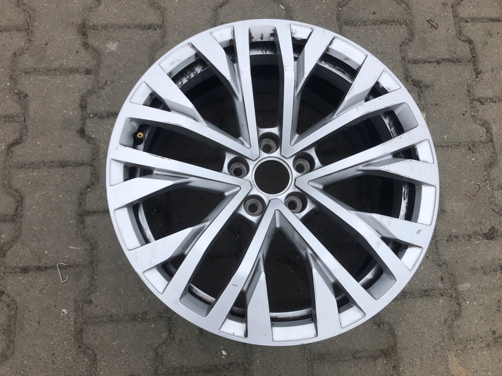 1x Alufelge 18 Zoll 8.0" 5x112 25ET Glanz Silber 760601025H VW Touareg Rim Wheel