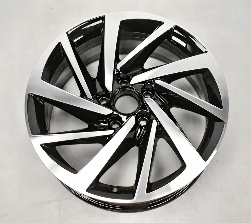 1x Alufelge 17 Zoll 7.0" 5x112 39ET Glanz Schwarz 7N0601025T VW Sharan Rim Wheel FEL6652284493mk