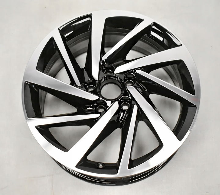 1x Alufelge 17 Zoll 7.0" 5x112 39ET Glanz Schwarz 7N0601025T VW Sharan Rim Wheel FEL6652284493mk