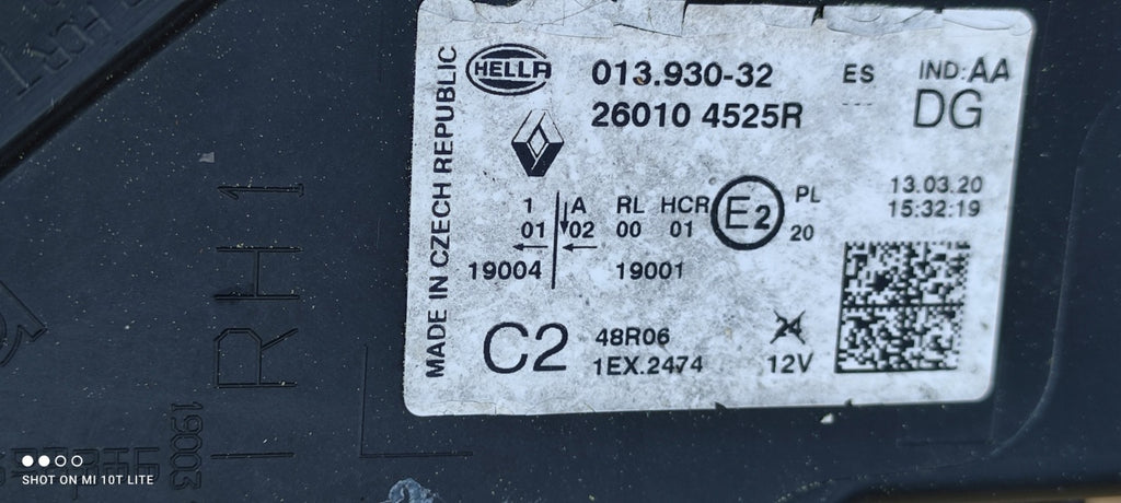 Frontscheinwerfer Renault Captur II 260104525R LED Rechts Scheinwerfer Headlight SCH7205281532is